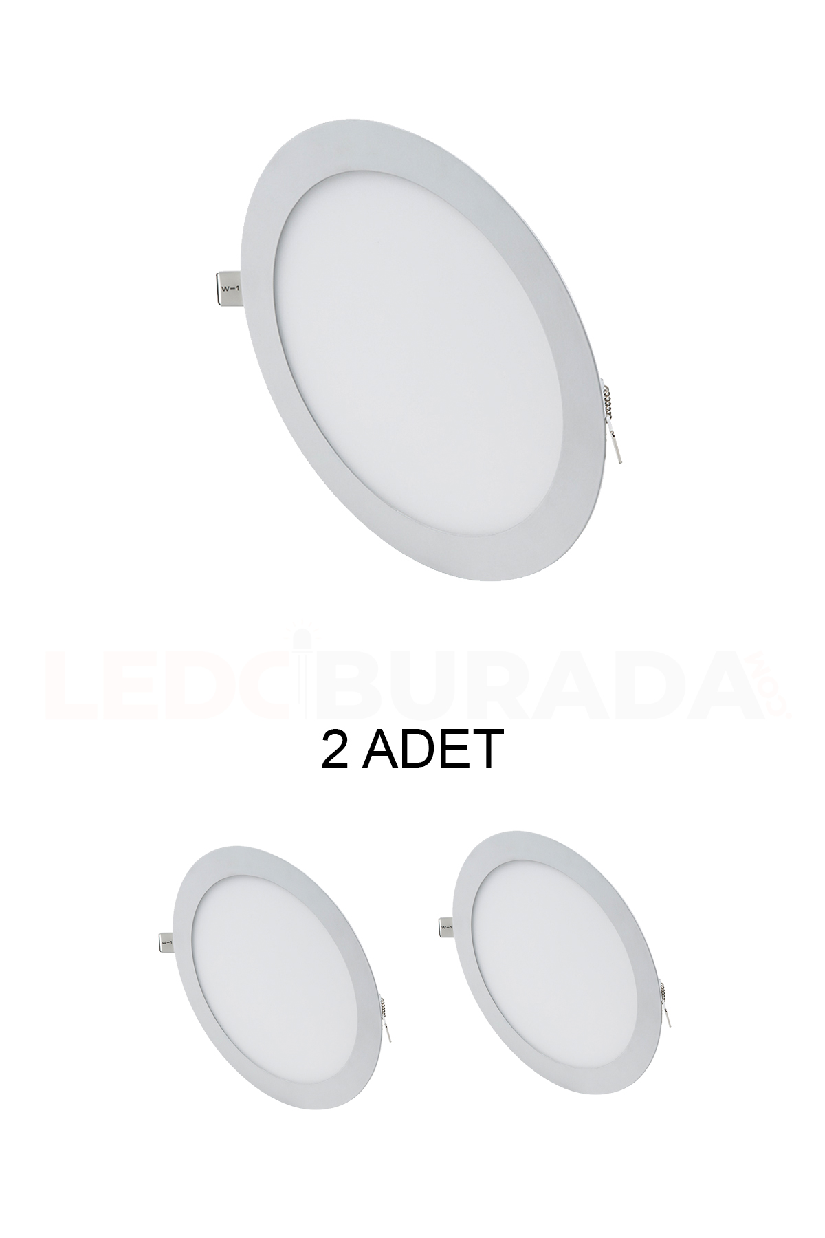 Cata  CT-5169 Slim Led Panel 18W Beyaz - 2’li Paket