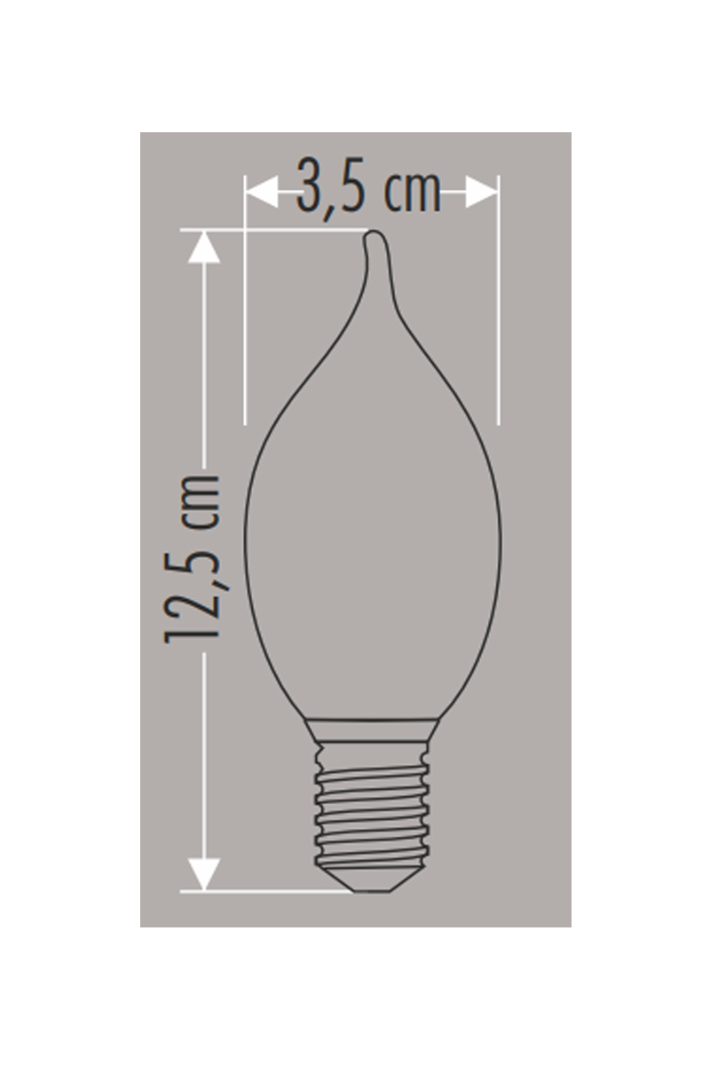 Cata Ct-4069 Soft Kıvrık Led Buji Ampul Günışığı 4W