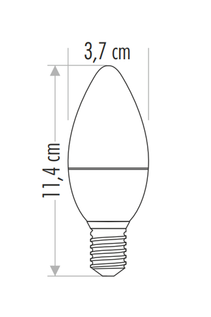 Cata Ct-4083 Led Buji Ampul 8W Günışığı (Sarı)- 10’lu Paket