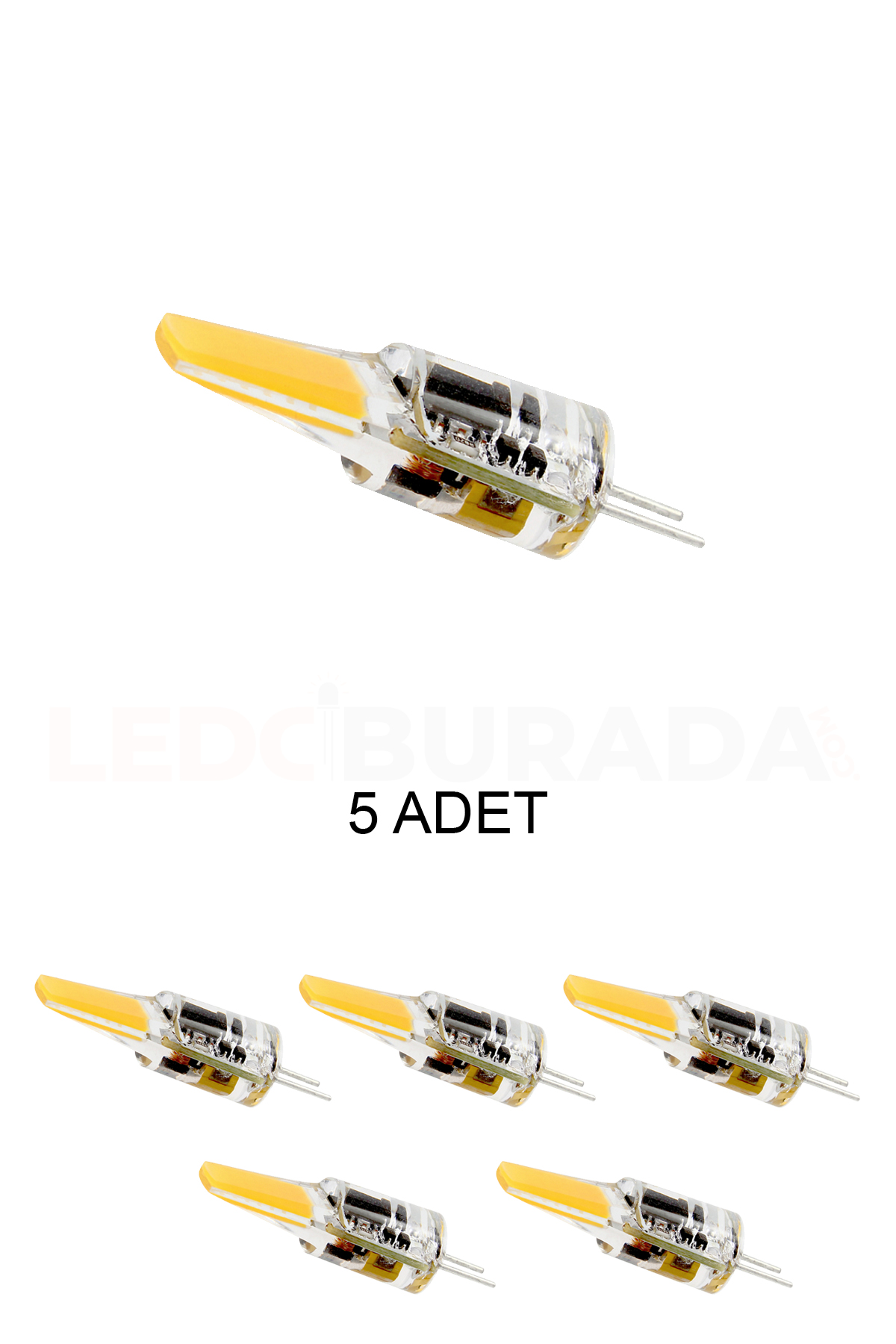 Cata Ct-4252 Kapsül Ampul 4W Beyaz Işık G4 Duy - 5’li Paket