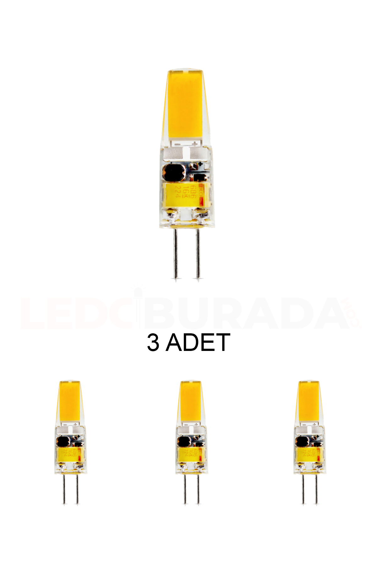 Cata CT-4252 Kapsül Ampul 4W Günışığı G4 Duy - 3’lü Paket