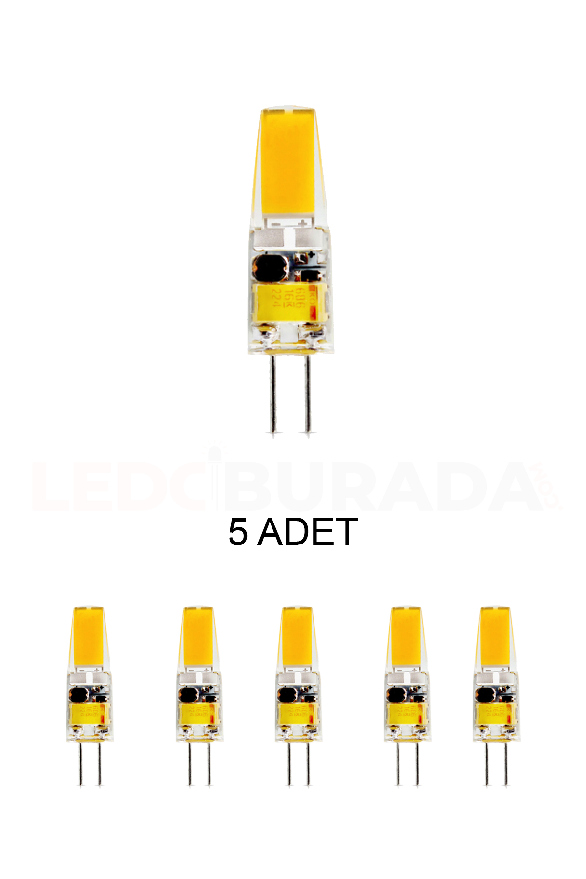 Cata CT-4252 Kapsül Ampul 4W Günışığı G4 Duy - 5’li Paket