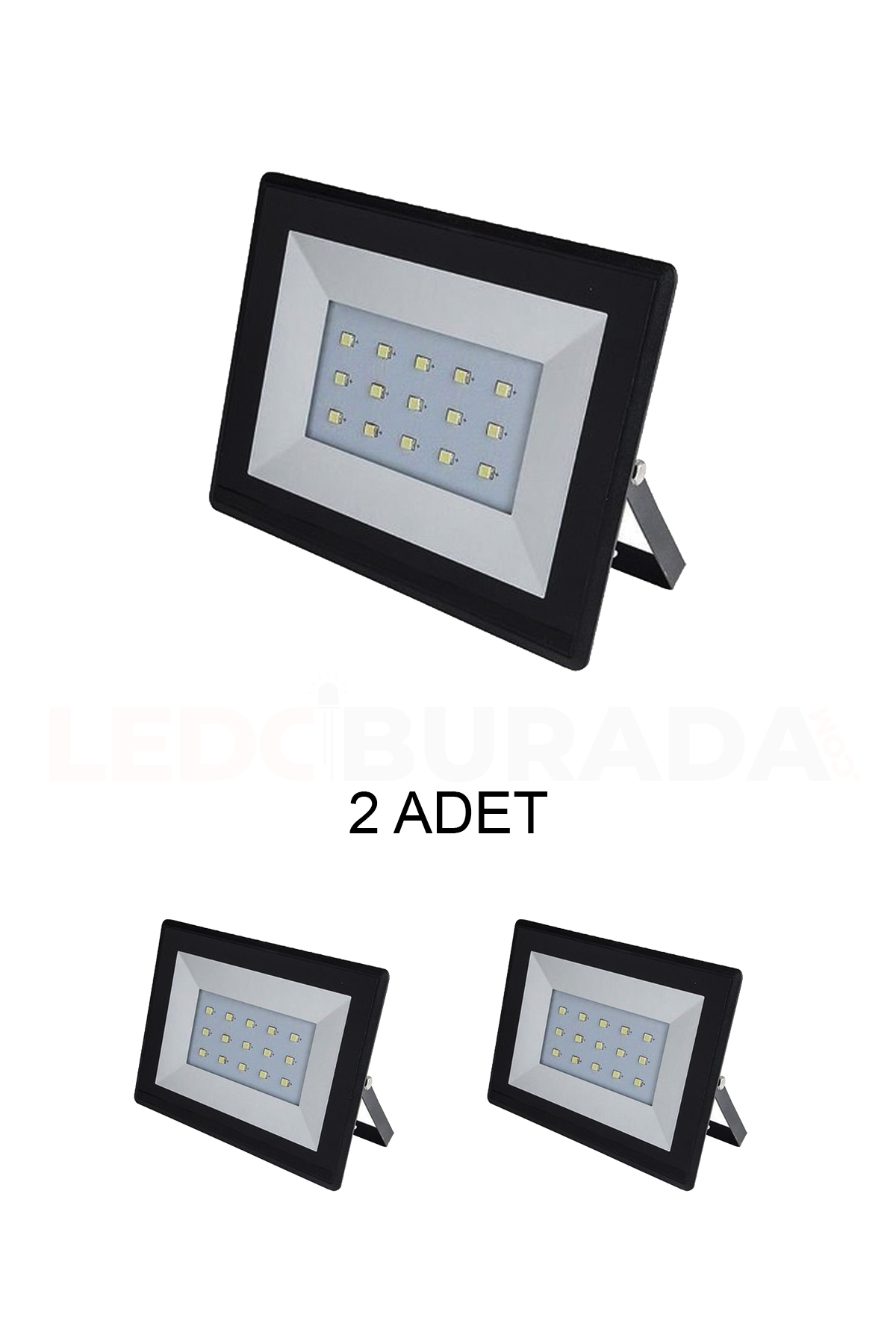 Cata Ct-4655 Slim Led Projektör 10W Beyaz Işık - 2’li Paket