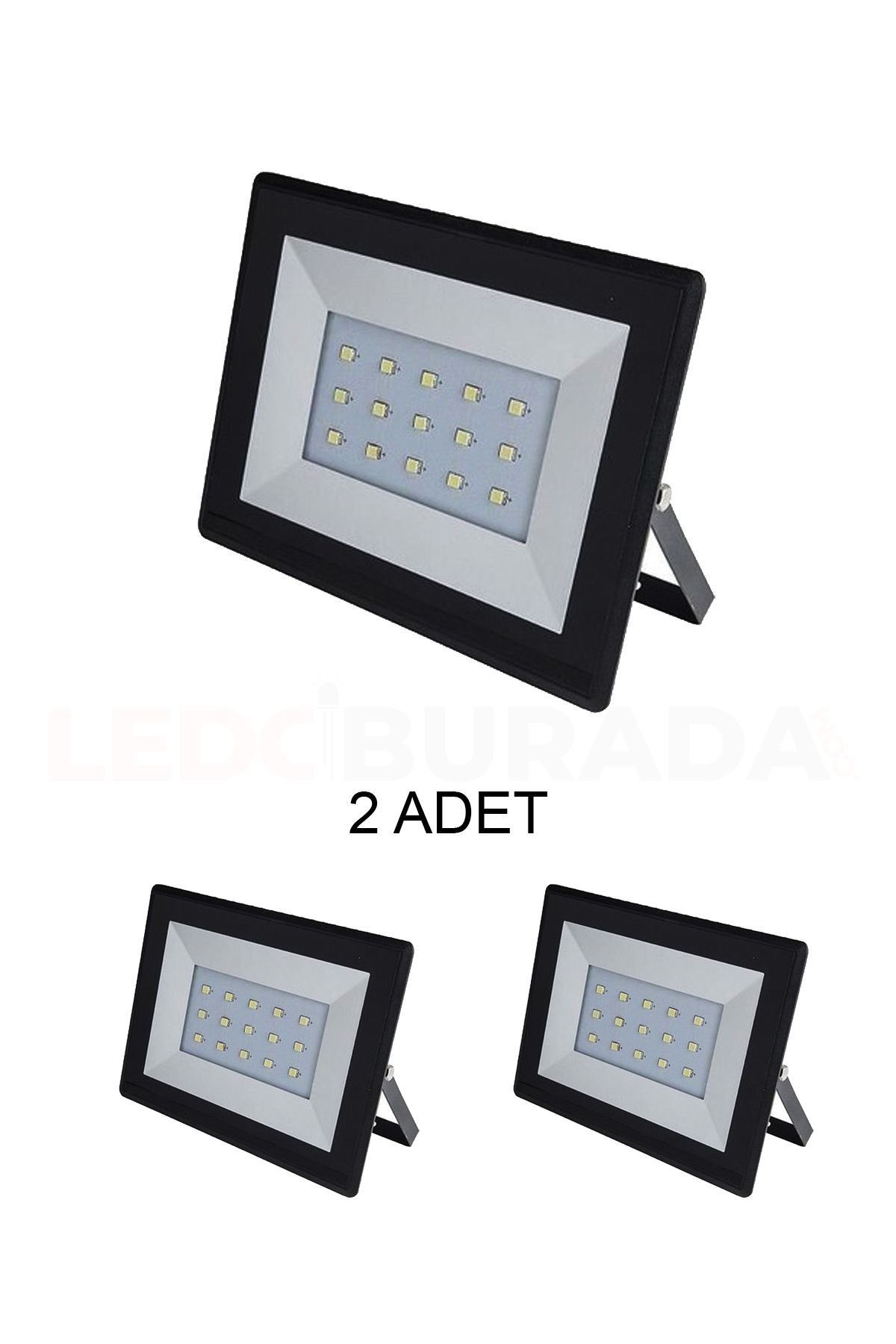 Cata Ct-4655 Slim Led Projektör 10W Günışığı - 2’li Paket