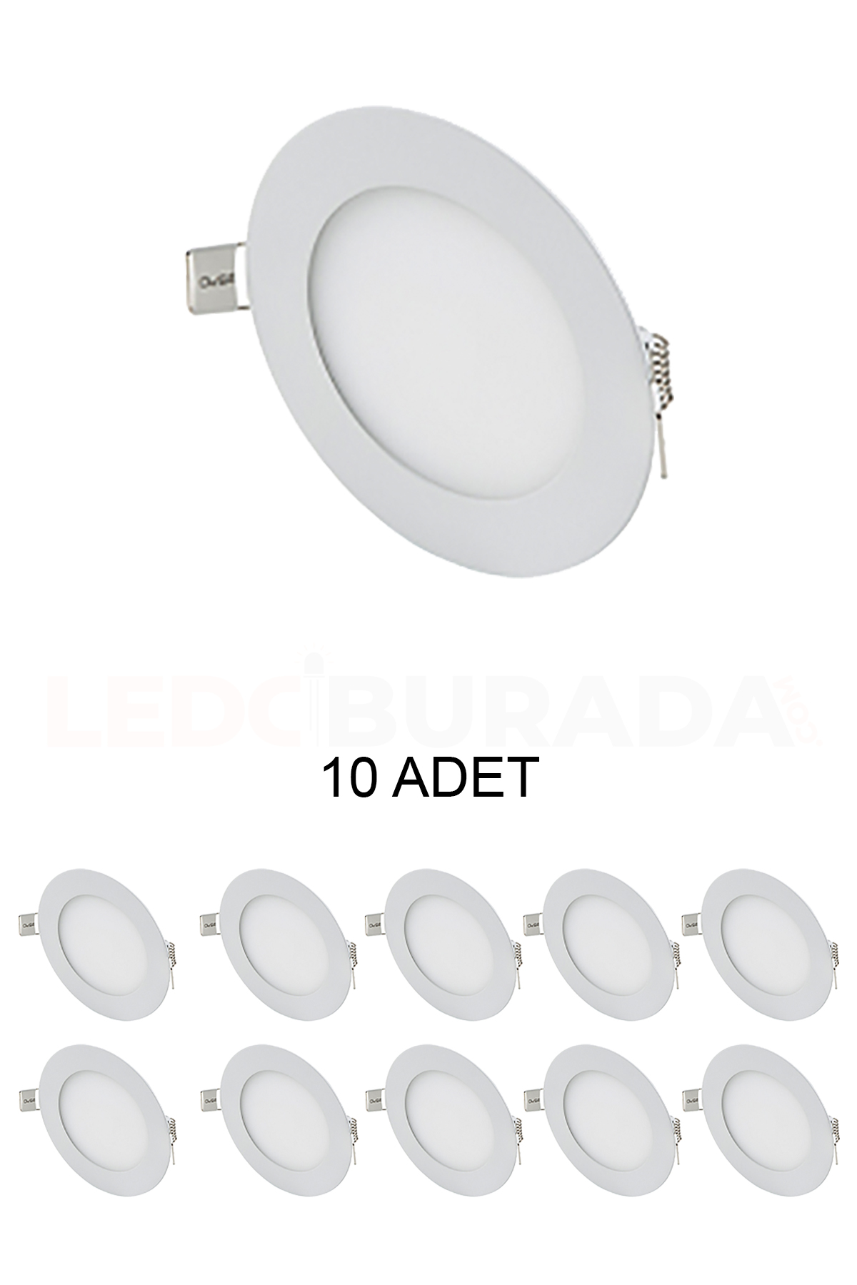 Cata CT-5144 Slim Led Panel 3W Günışığı (sarı ışık)- 10’lu Paket