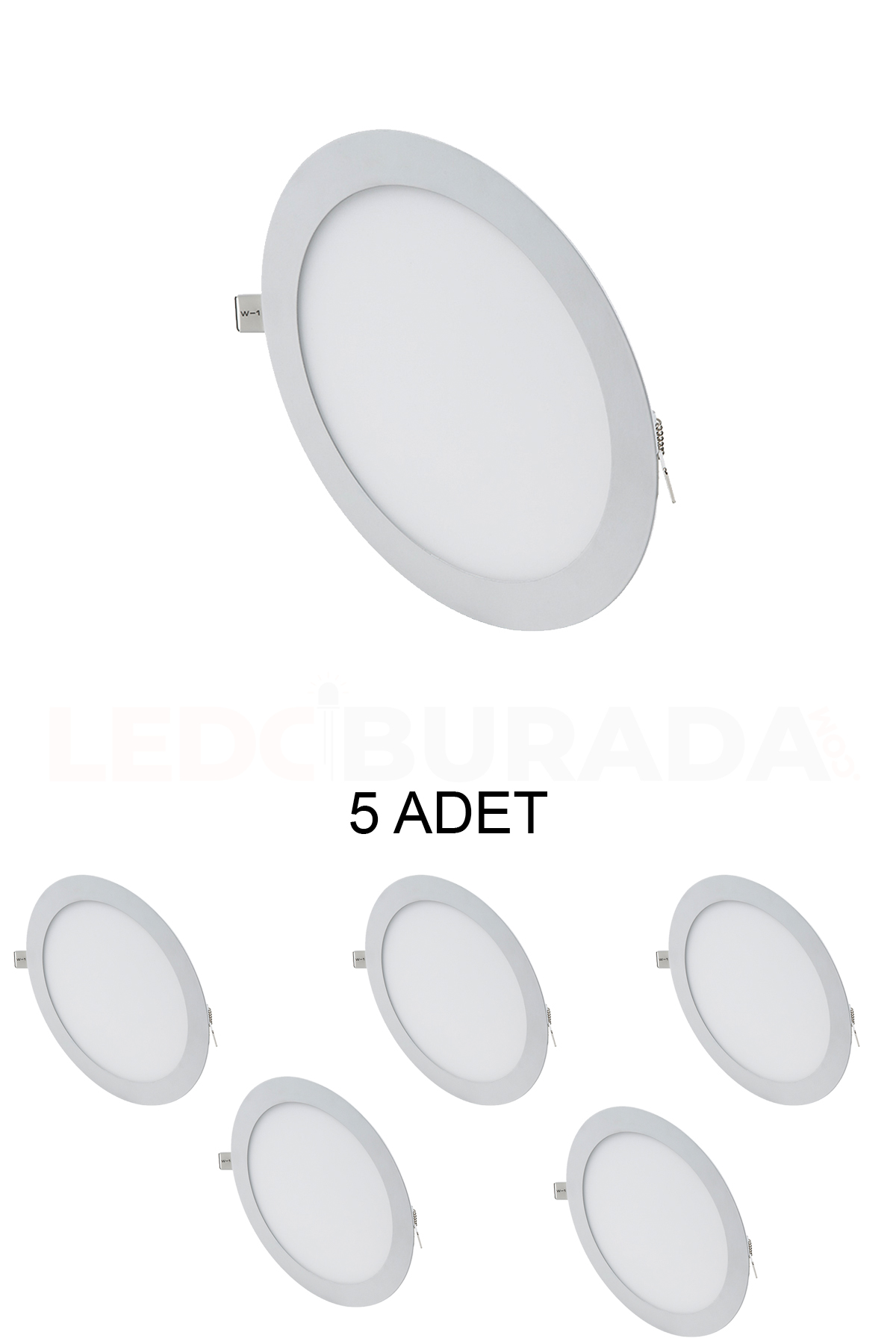 Cata CT-5148 Slim Led Panel 15W Beyaz - 5’li Paket