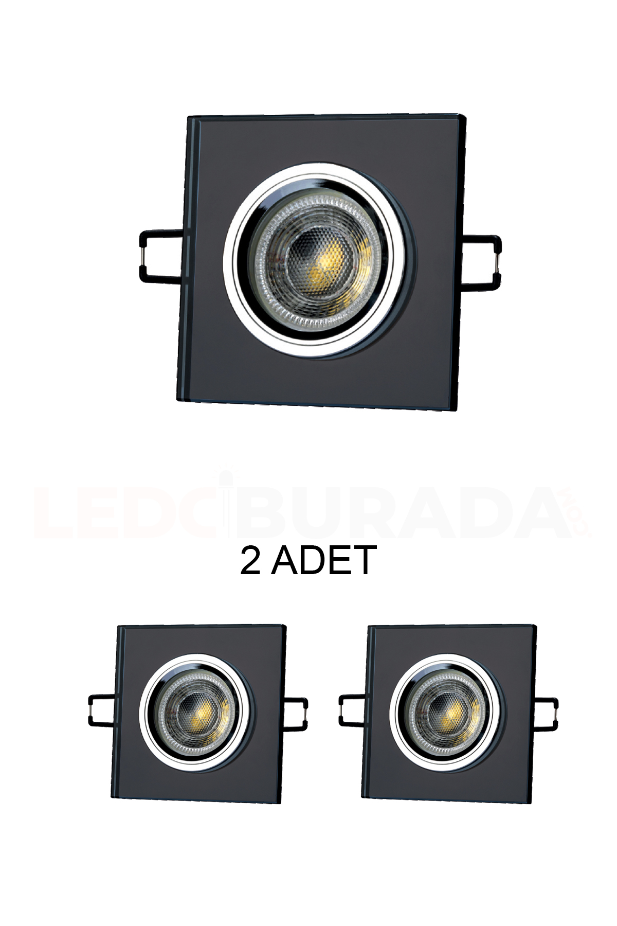 Cata CT-6647 Dekoratif Cam Spot Yeşim GU10 - 2’li Paket