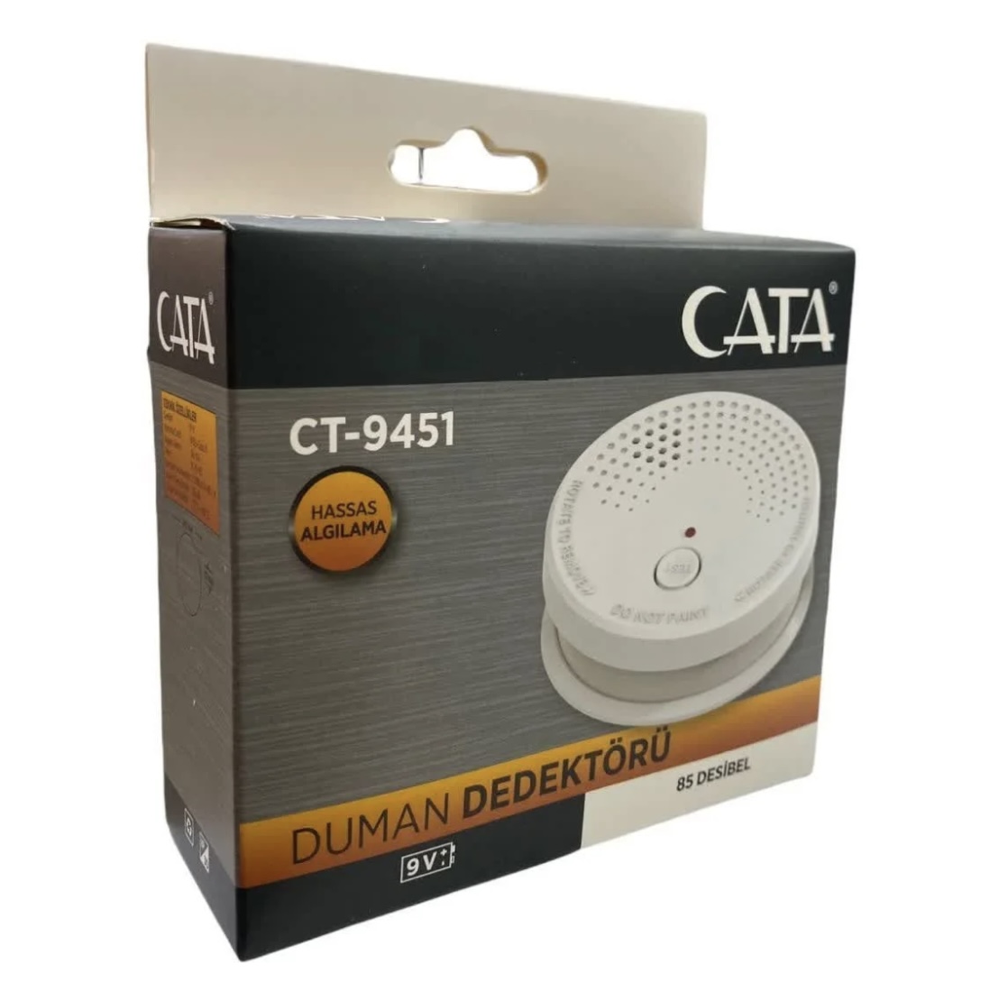 Cata CT-9451 Pilli Duman Dedektörü 85 desibel