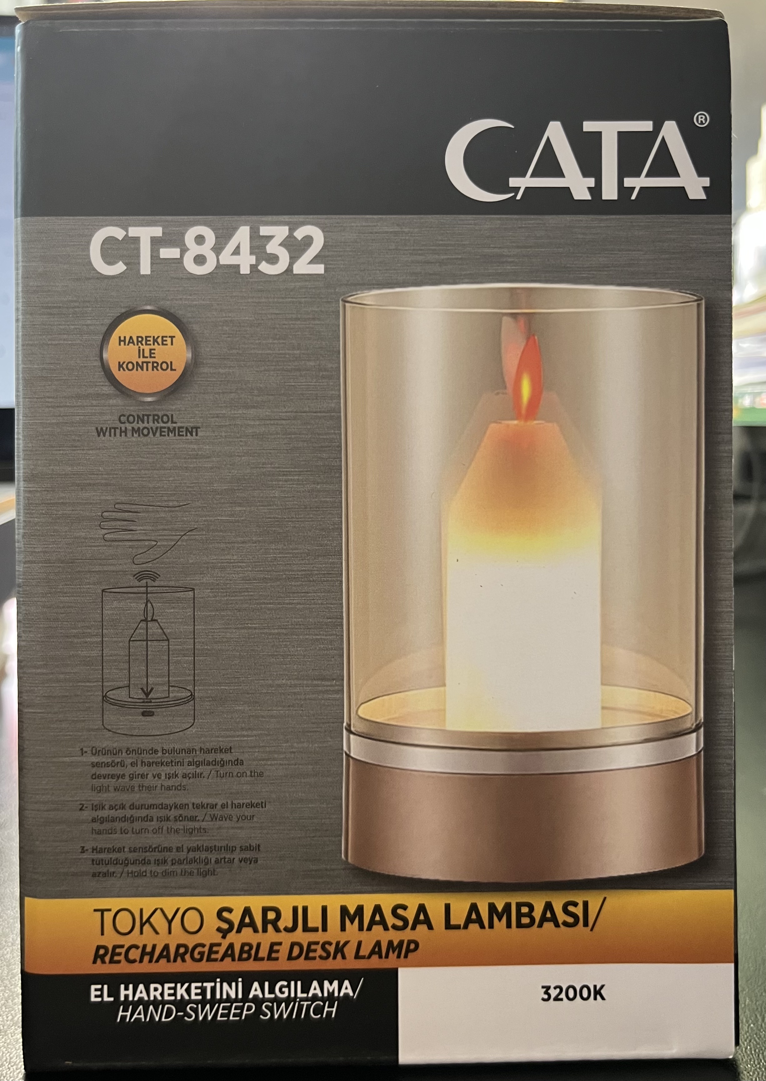 Cata CT-8432 Tokyo Şarjlı Masa Lambası 3200K 